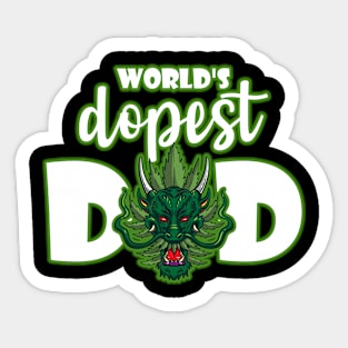 World's Dopest Dad Sticker